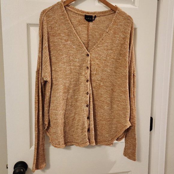 Urban Outfitters Out from Under JoJo thermal button shirt Size S - Picture 1 of 12